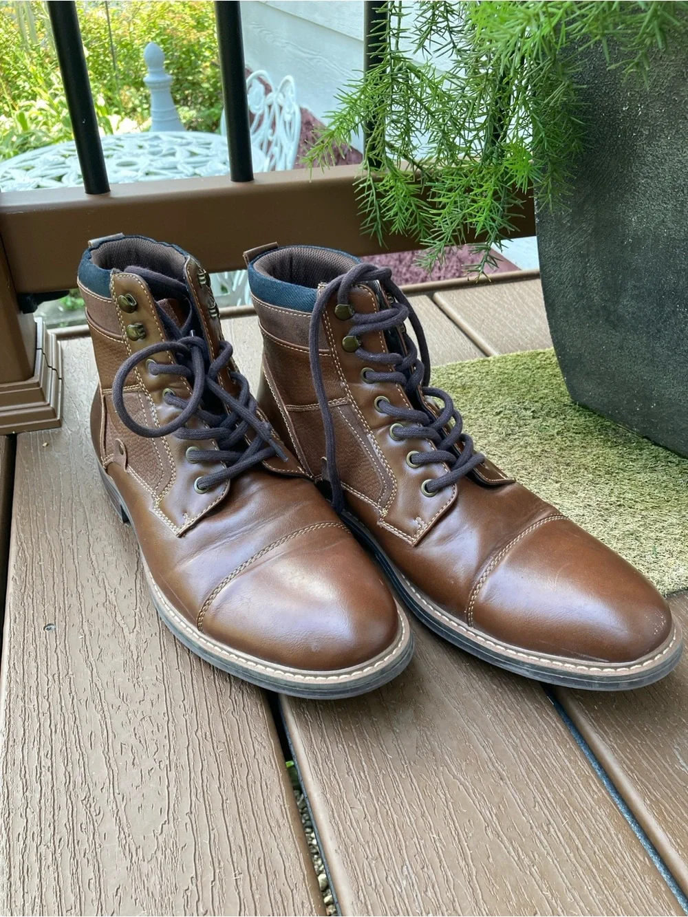 Sonoma Goods For Life Size 12M Graham brown lace up ankle boots